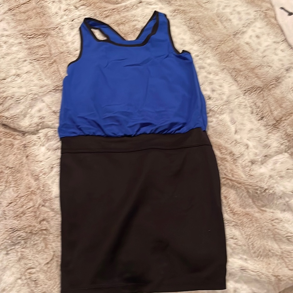 Sally Miller Couture dress blue/black Size M Juniors 10